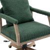 COOLMORE Computer Chair Office Chair Adjustable Swivel Chair Fabric Seat Home Study Chair