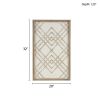 Two-tone Overlapping Geometric Wood Panel Wall Decor