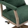COOLMORE Computer Chair Office Chair Adjustable Swivel Chair Fabric Seat Home Study Chair