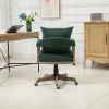COOLMORE Computer Chair Office Chair Adjustable Swivel Chair Fabric Seat Home Study Chair