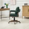 COOLMORE Computer Chair Office Chair Adjustable Swivel Chair Fabric Seat Home Study Chair