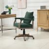 COOLMORE Computer Chair Office Chair Adjustable Swivel Chair Fabric Seat Home Study Chair
