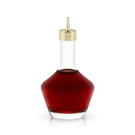 Bitters Bottle with Gold Dasher Top by Viski