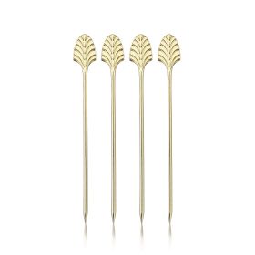 Gold Art Deco Cocktail Picks by Viski