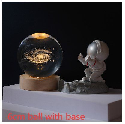 Cosmos Series Luminous Crystal Ball Night Light Desktop Ornament