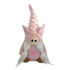Valentine's Day Faceless Old Man Dwarf Cute Plush Piglet Love Doll (Option: 32√ó14.5-B)