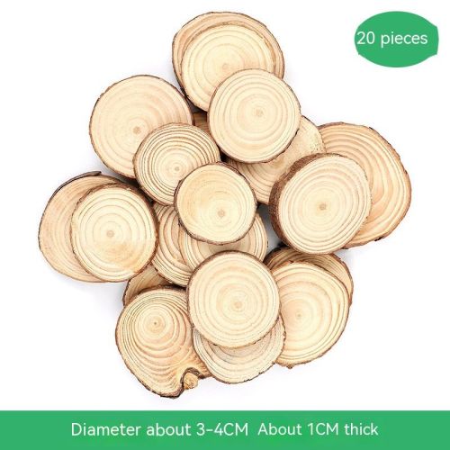 Annual Round Wood Piece Diy Decorative Painting