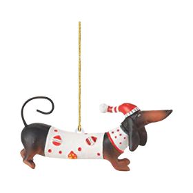 Acrylic Fashion Dog Christmas Tree Decoration (Option: 6Style)