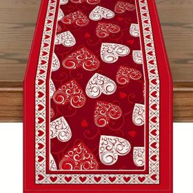 Household Fashion Linen Printed Tablecloth (Option: 6style-33x183CM)