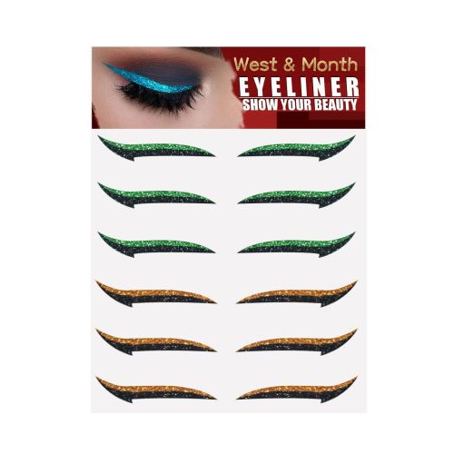 European And American Eyeliner Stickers Six Pairs