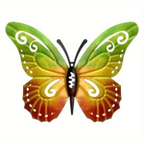 1pc/3pc, Vintage Iron Butterfly, Home Garden Themed Welcome Sign, Front Door Hanging Decor, Celebration Decor (style: Model B)