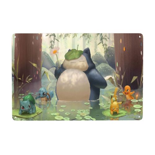Tin Decorative Wall Art 8x12in