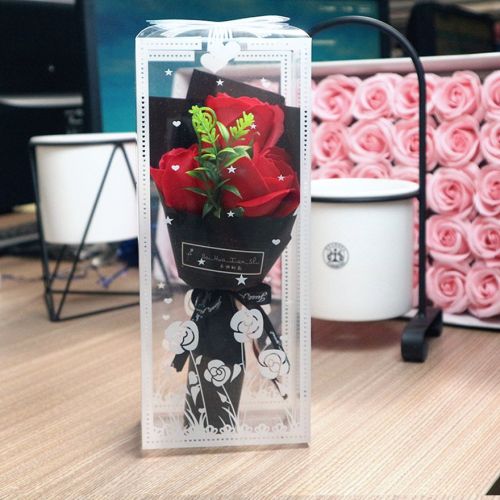 Valentine's Day Soap Rose Bouquet Gift Box