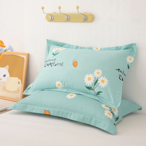 One Pair Of Pure Cotton Pillowcases For Single Person