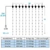 3m Usb Window Curtain Lights Remote Control 8 Modes Garland