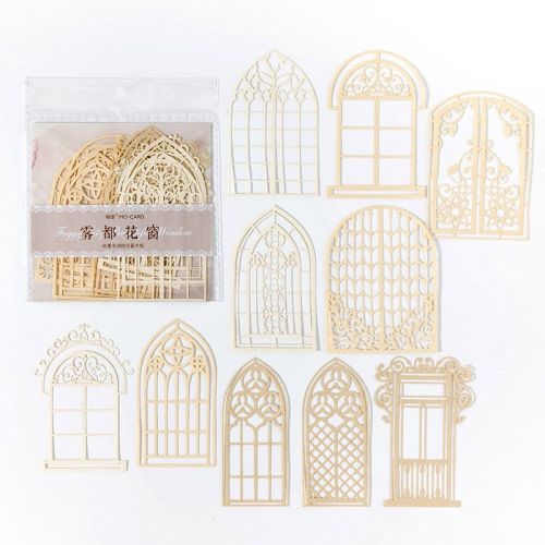 Material Paper Lace Love Series Hollow Lace Journal Decoration 10 Pieces