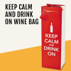 Keep Calm and Drink On Wine Bag