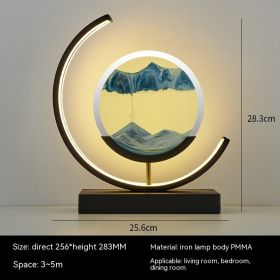 Chinese Style Decorative Glass Hourglass Table Lamp (Option: Green comes from blue andblack-Remote control switch-UK)